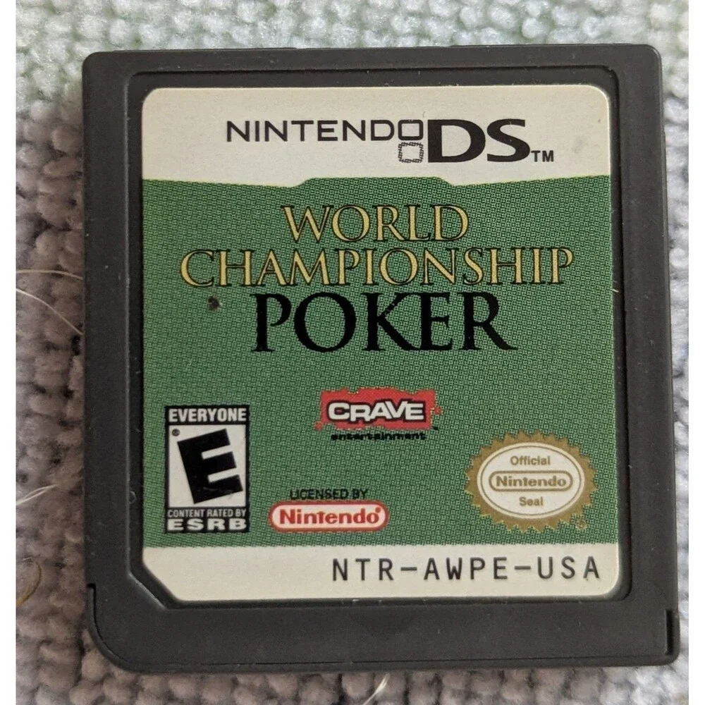 World Championship Poker (Nintendo DS 2005) Cartridge Only Tested Works Rated E